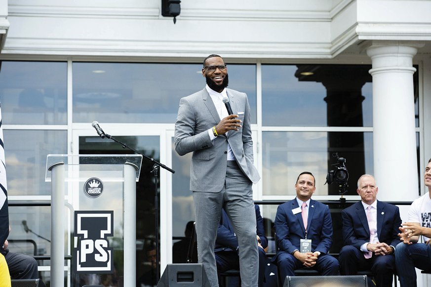 LeBron James I PROMISE School in Akron, Ohio