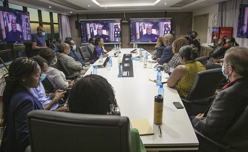 T.D. Jakes speaking to Kenyan business leaders in 2021