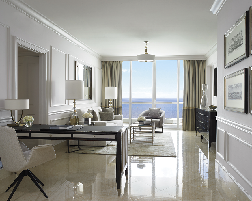 Acqualina Suite living area