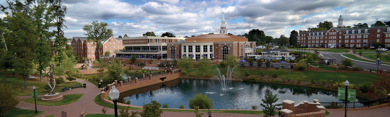 The campus of High Point University