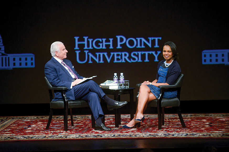 Nido R. Qubein, High Point University, Dr. Condoleezza Rice