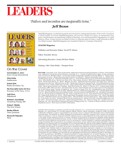 LEADERS Masthead