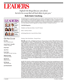 LEADERS Masthead