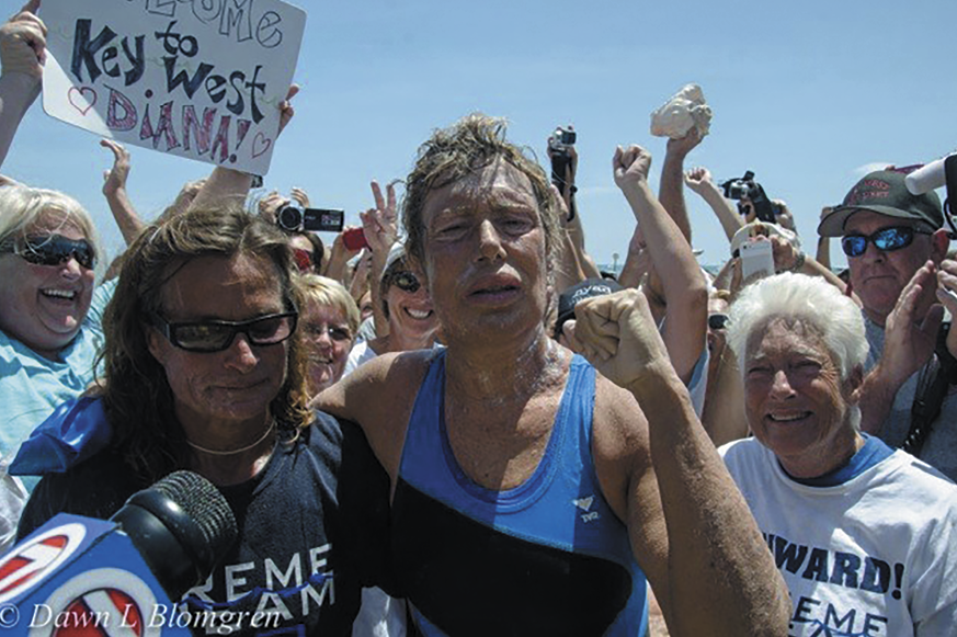 Diana Nyad arrives Miami from Cuba