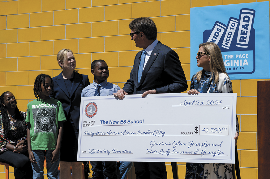 Virginia Governor Youngkin Elevate Early Education (E3) School