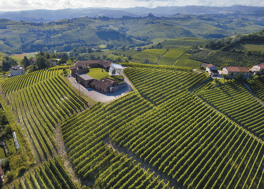 Cantina Bricco Rocche with “The Cube” in Castiglione Falletto, Italy