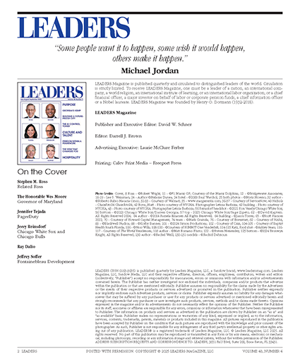 LEADERS Masthead