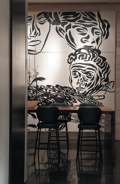 dining nook at Andaz 5th Avenue