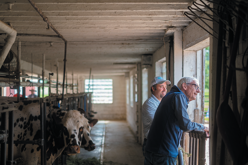 Wisconsin Governor Evers Dairy Farmers