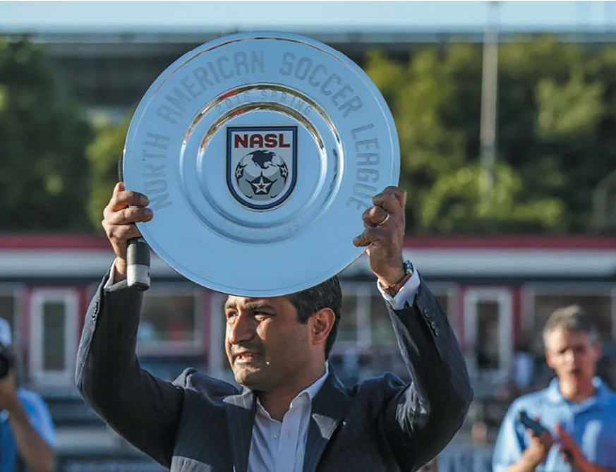 Ersal Ozdemir NASL Championship Trophy