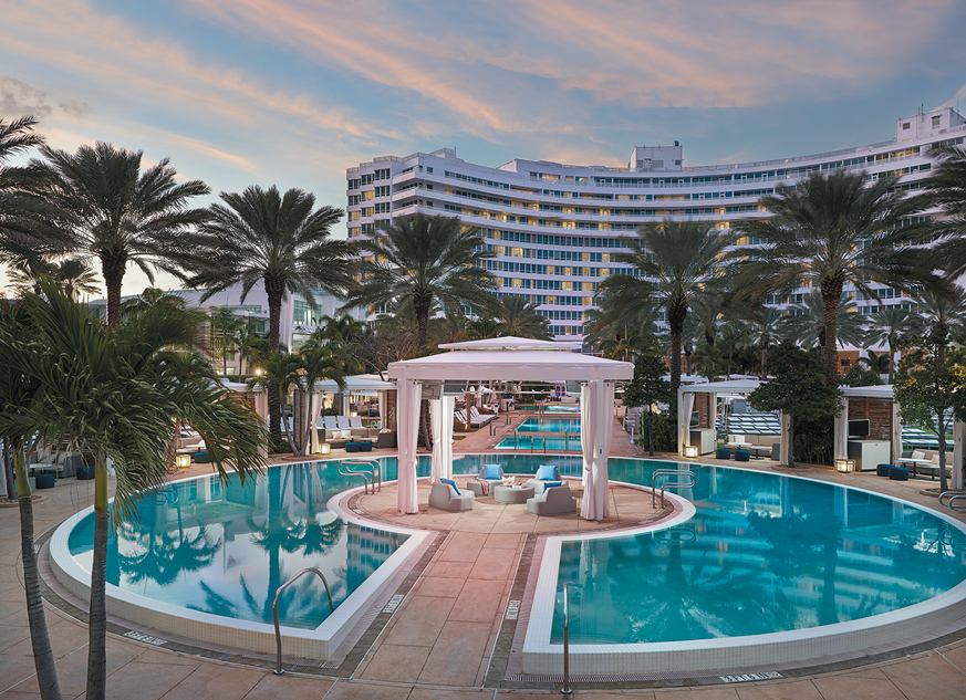 Island cabana at Fontainebleau Miami Beach