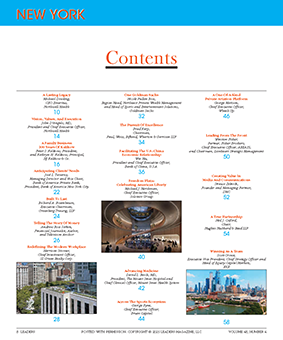 LEADERS Contents New York