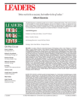 LEADERS Masthead