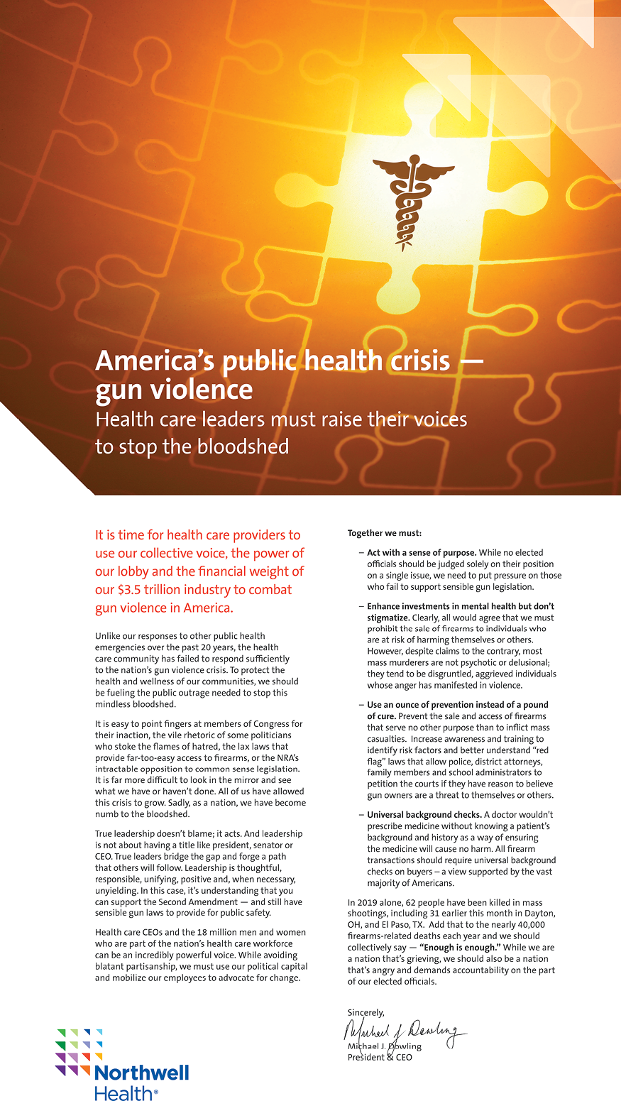 Northwell Health Gun Violence