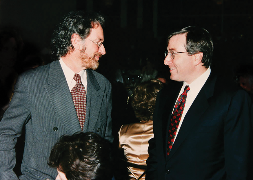 Steven Spielberg and Sandy Climan