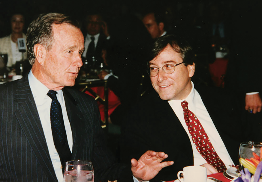 George H.W. Bush and Sandy Climan