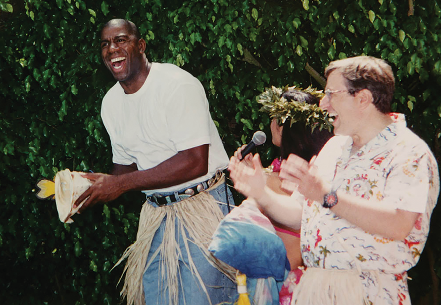 Magic Johnson and Sandy Climan
