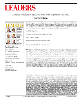 LEADERS Masthead