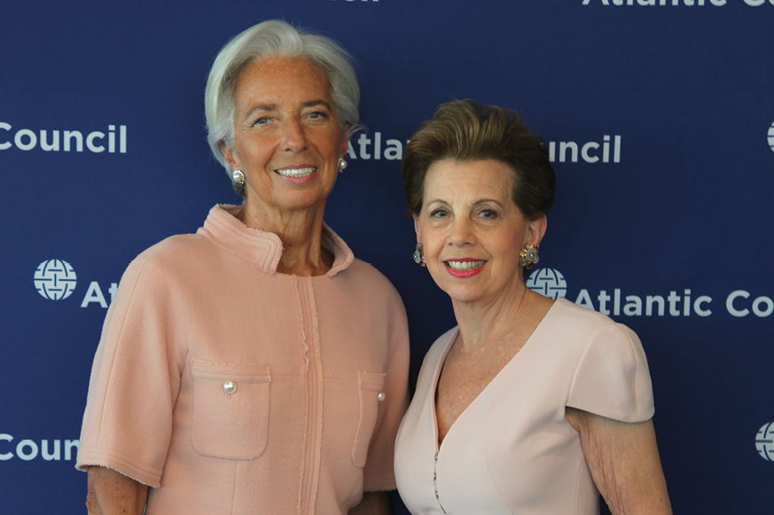 Adrienne Arsht and Madame Christine Lagarde