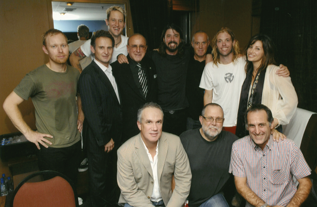 Clive Davis with Foo Fighters
