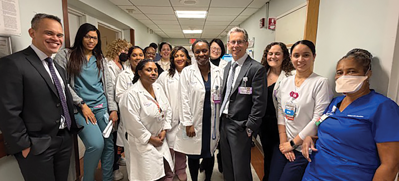 Dr. John D’Angelo with Northwell hospital staff