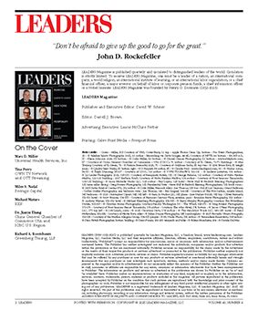 LEADERS Masthead