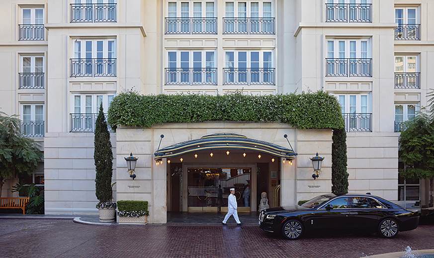 The Peninsula Beverly Hills front drive