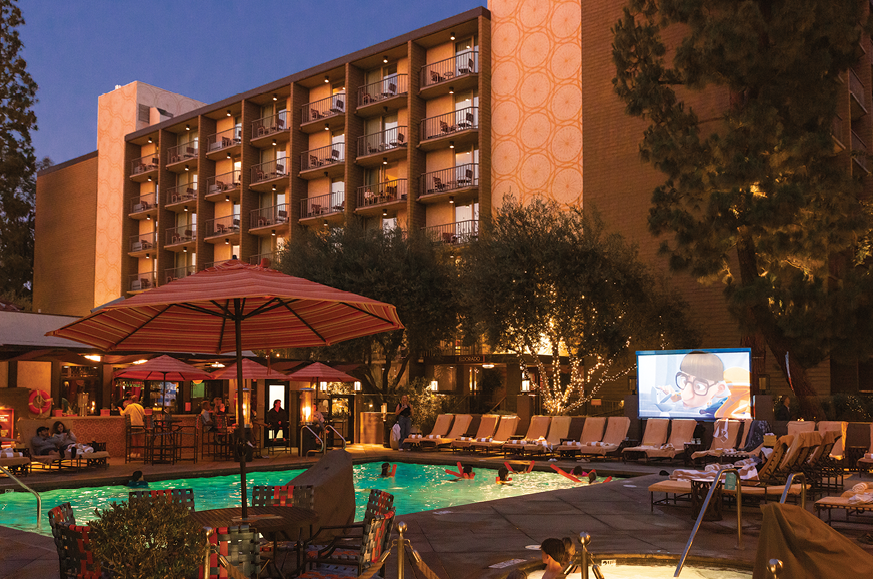 Dive In Movies at The Garland pool