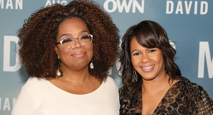 Oprah Winfrey and Tina Perry at the David Makes Man premiere