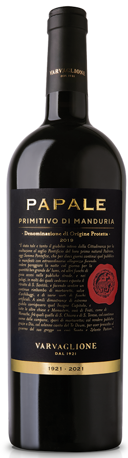 Varvaglione wine from the Papale collection